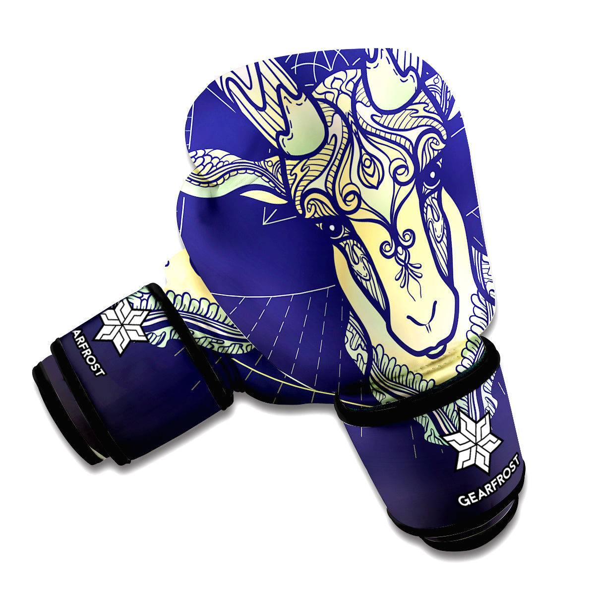 Astrological Capricorn Sign Print Boxing Gloves