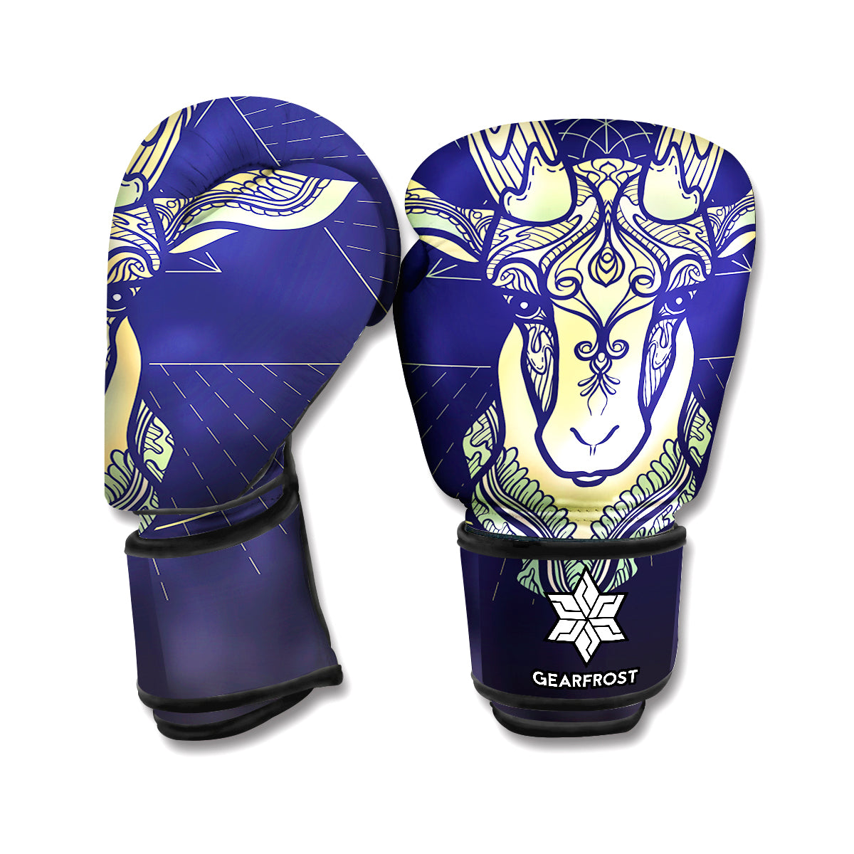 Astrological Capricorn Sign Print Boxing Gloves