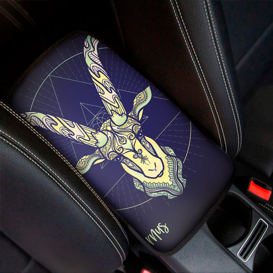 Astrological Capricorn Sign Print Car Center Console Cover