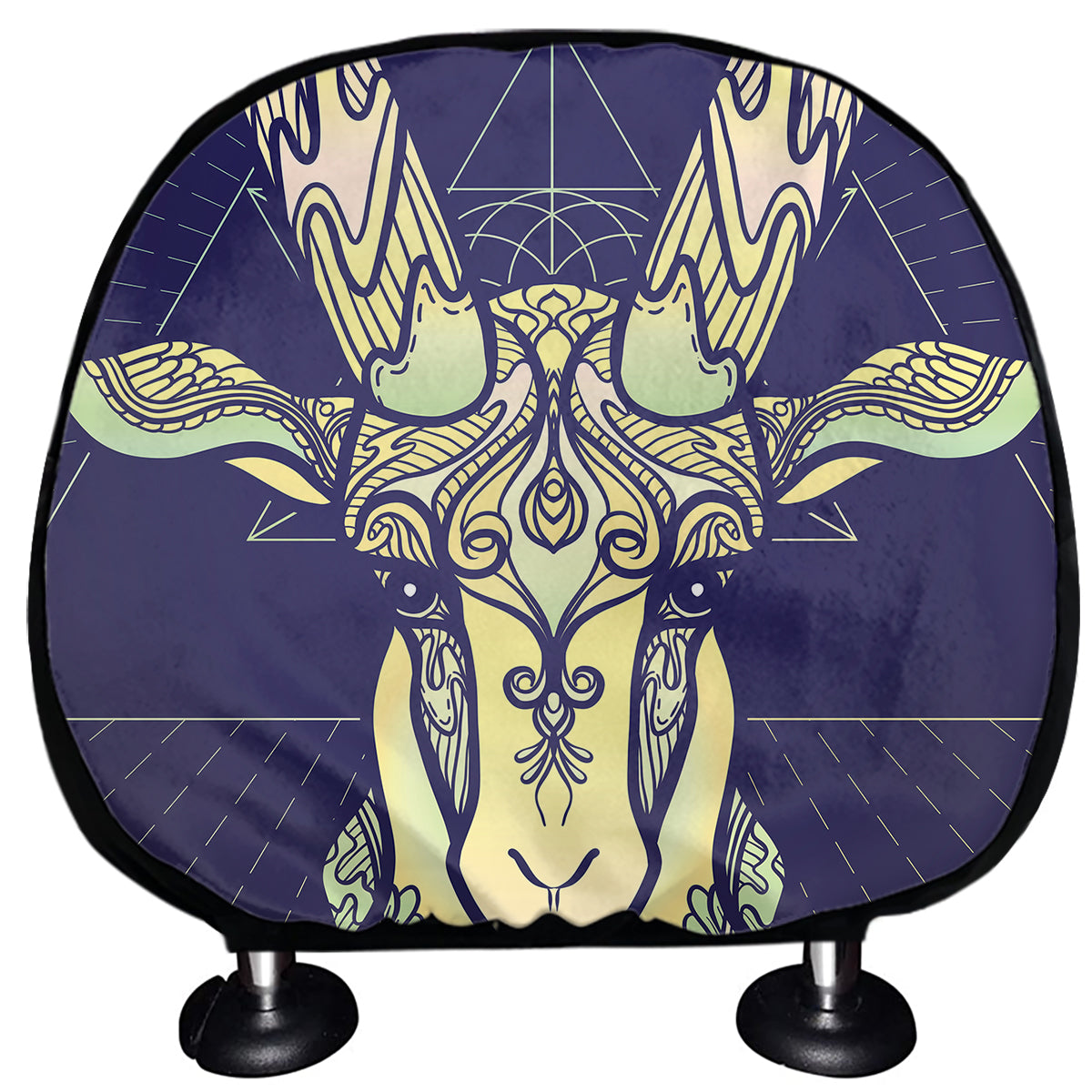 Astrological Capricorn Sign Print Car Headrest Covers