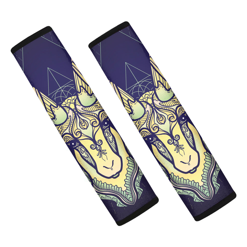 Astrological Capricorn Sign Print Car Seat Belt Covers