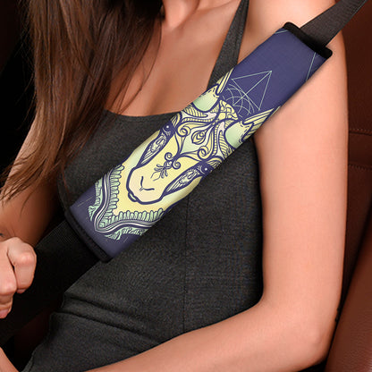 Astrological Capricorn Sign Print Car Seat Belt Covers