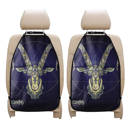 Astrological Capricorn Sign Print Car Seat Organizers