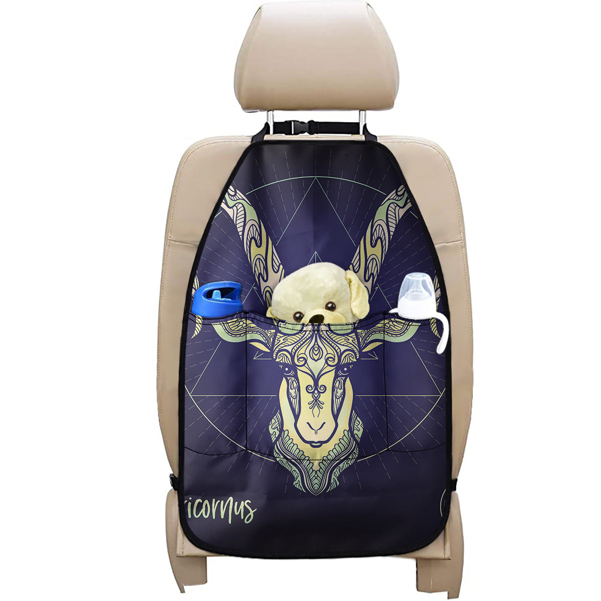 Astrological Capricorn Sign Print Car Seat Organizers