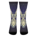 Astrological Capricorn Sign Print Crew Socks