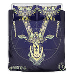 Astrological Capricorn Sign Print Duvet Cover Bedding Set