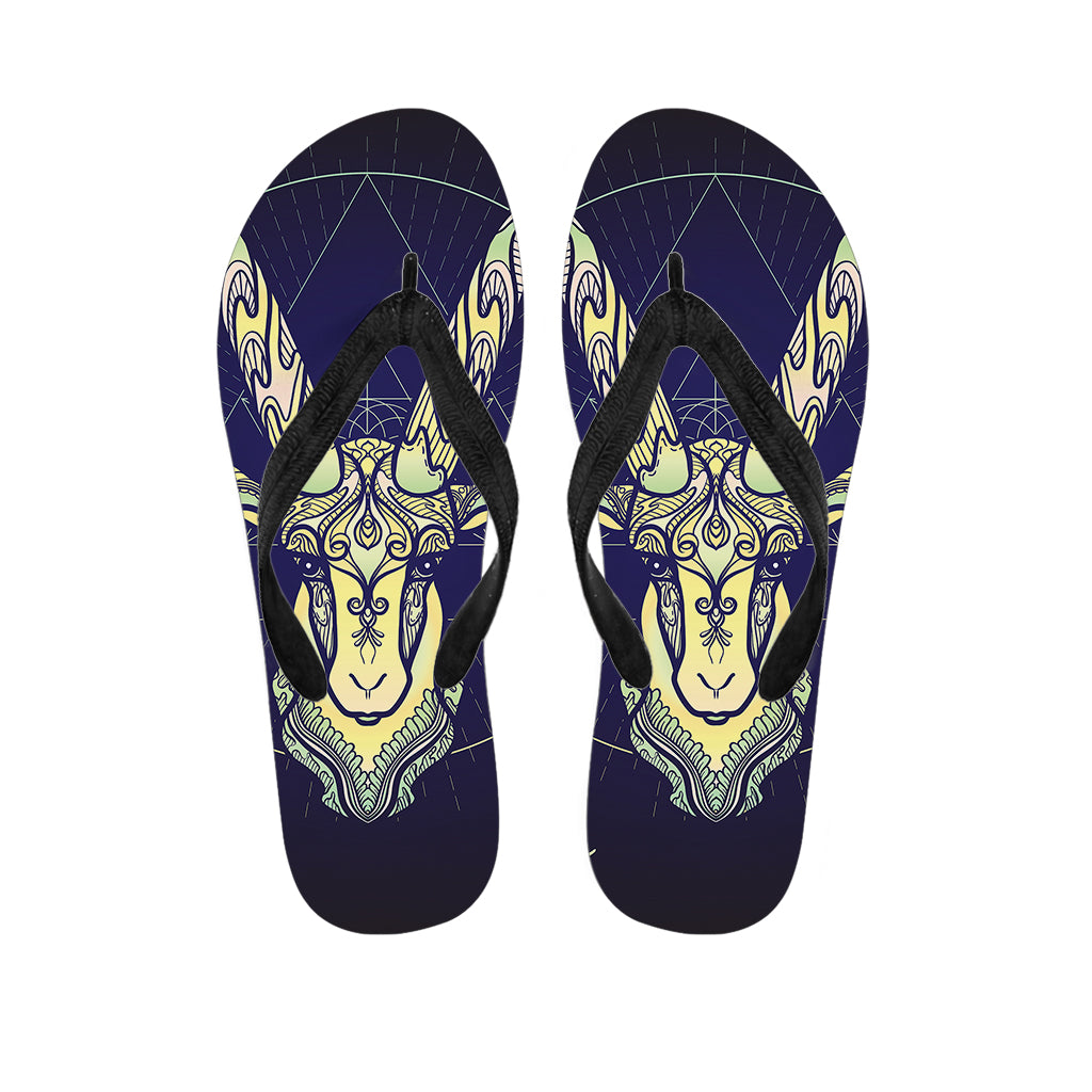 Astrological Capricorn Sign Print Flip Flops