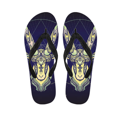 Astrological Capricorn Sign Print Flip Flops