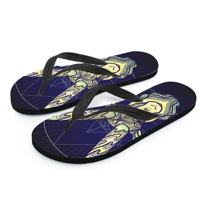 Astrological Capricorn Sign Print Flip Flops