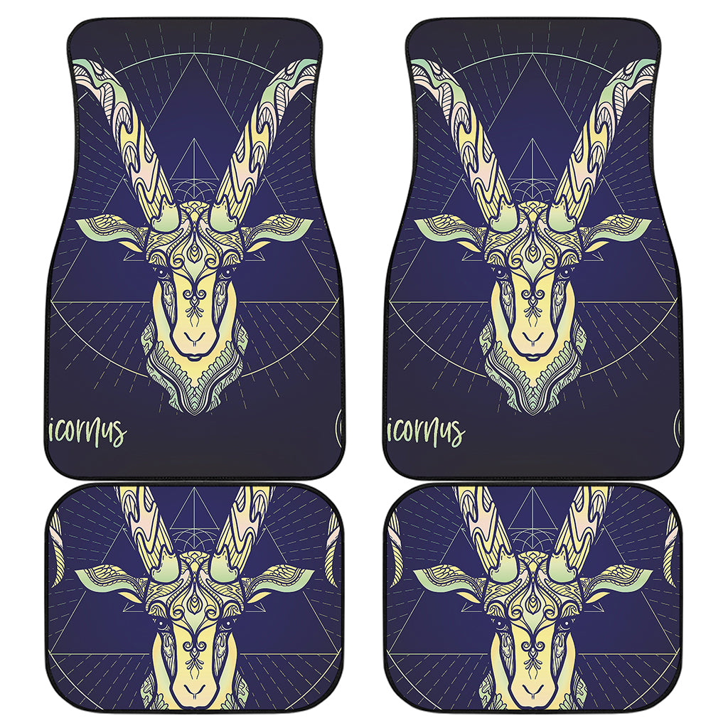 Astrological Capricorn Sign Print Front and Back Car Floor Mats