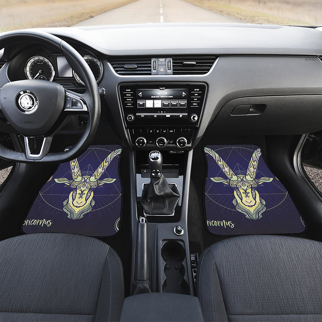 Astrological Capricorn Sign Print Front and Back Car Floor Mats