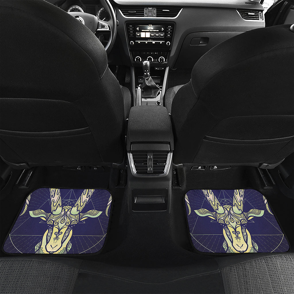 Astrological Capricorn Sign Print Front and Back Car Floor Mats