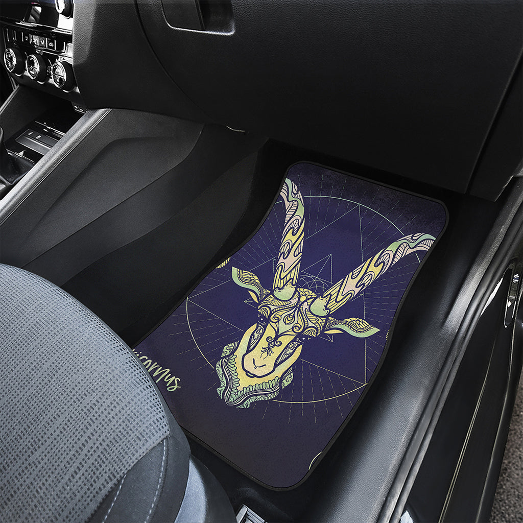 Astrological Capricorn Sign Print Front and Back Car Floor Mats