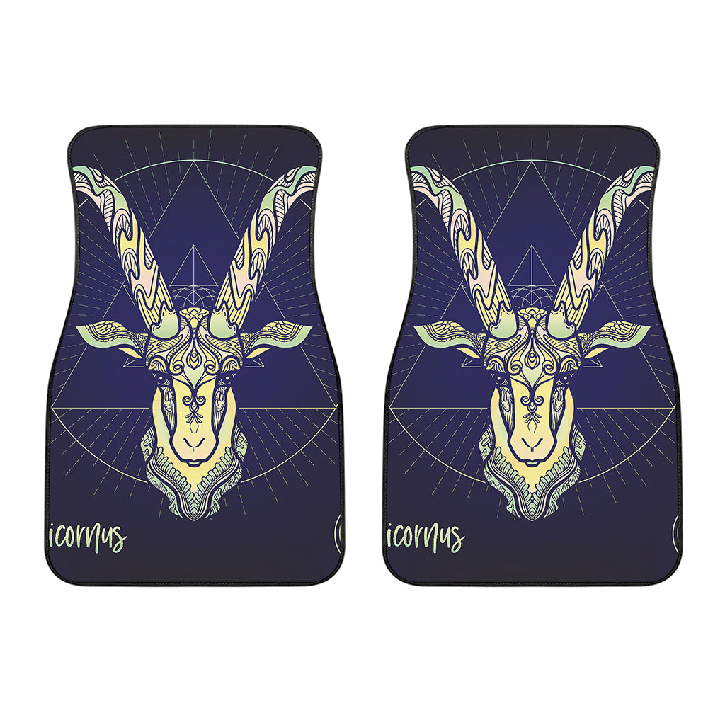 Astrological Capricorn Sign Print Front Car Floor Mats