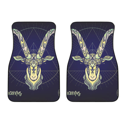 Astrological Capricorn Sign Print Front Car Floor Mats