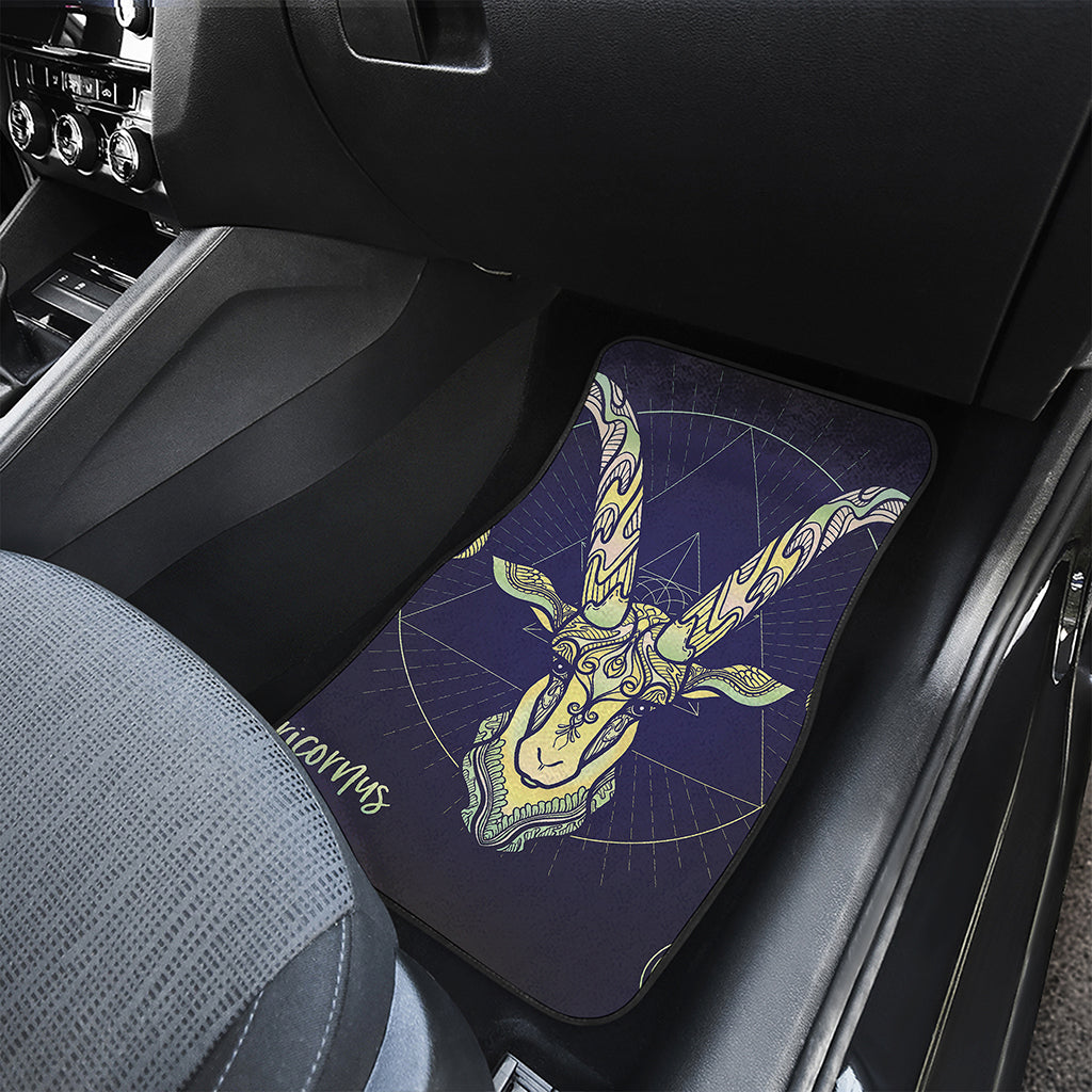 Astrological Capricorn Sign Print Front Car Floor Mats
