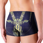 Astrological Capricorn Sign Print Men's Boxer Briefs