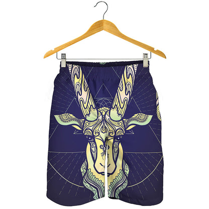 Astrological Capricorn Sign Print Men's Shorts