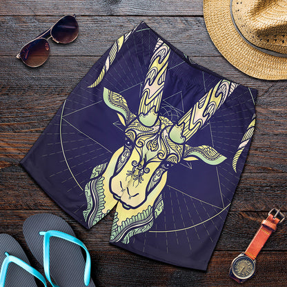 Astrological Capricorn Sign Print Men's Shorts