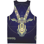 Astrological Capricorn Sign Print Men's Tank Top