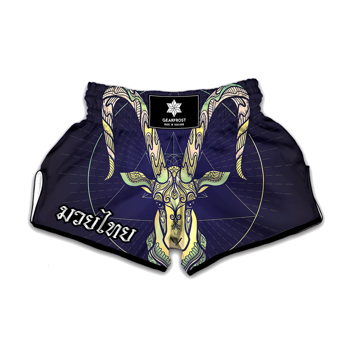 Astrological Capricorn Sign Print Muay Thai Boxing Shorts