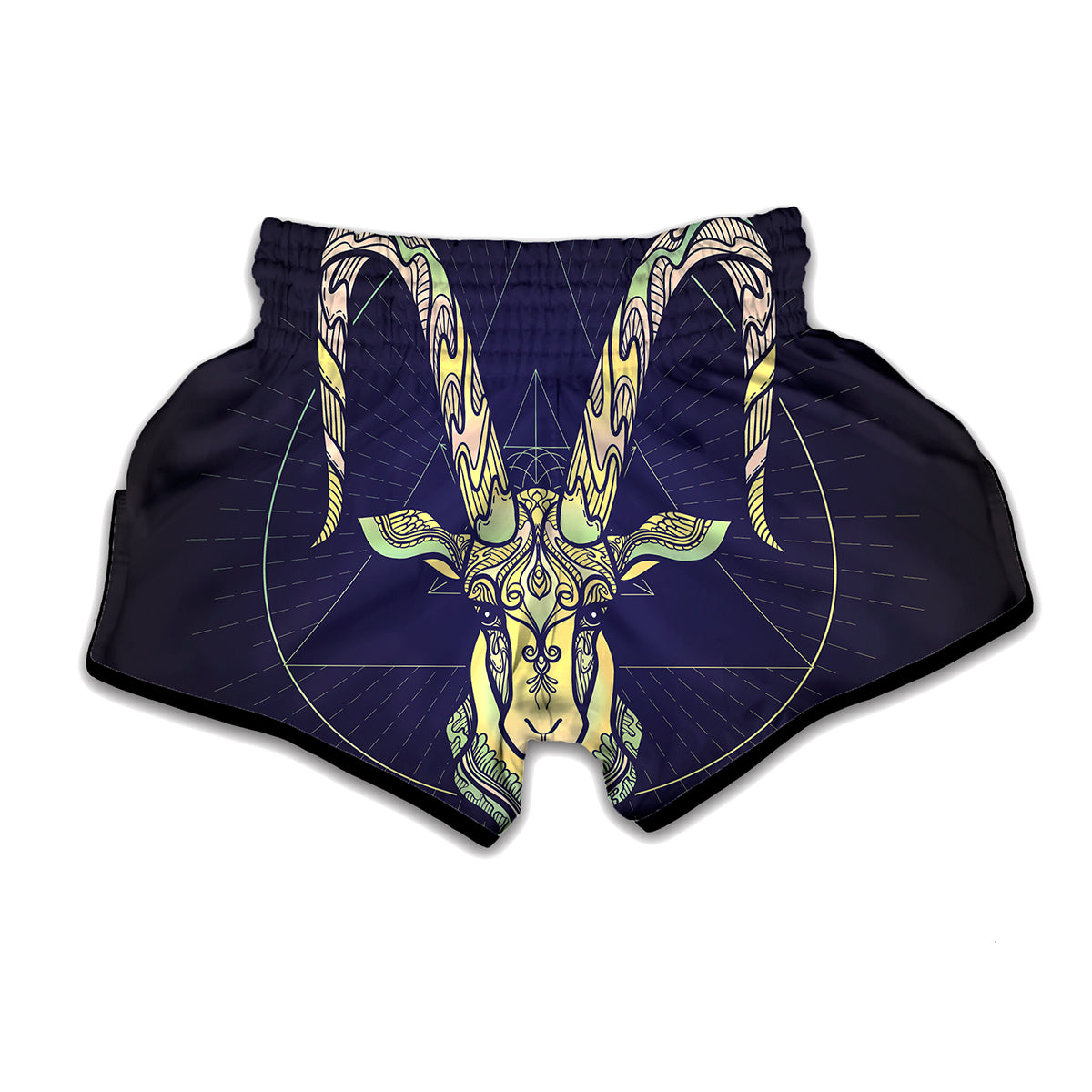 Astrological Capricorn Sign Print Muay Thai Boxing Shorts