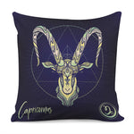 Astrological Capricorn Sign Print Pillow Cover