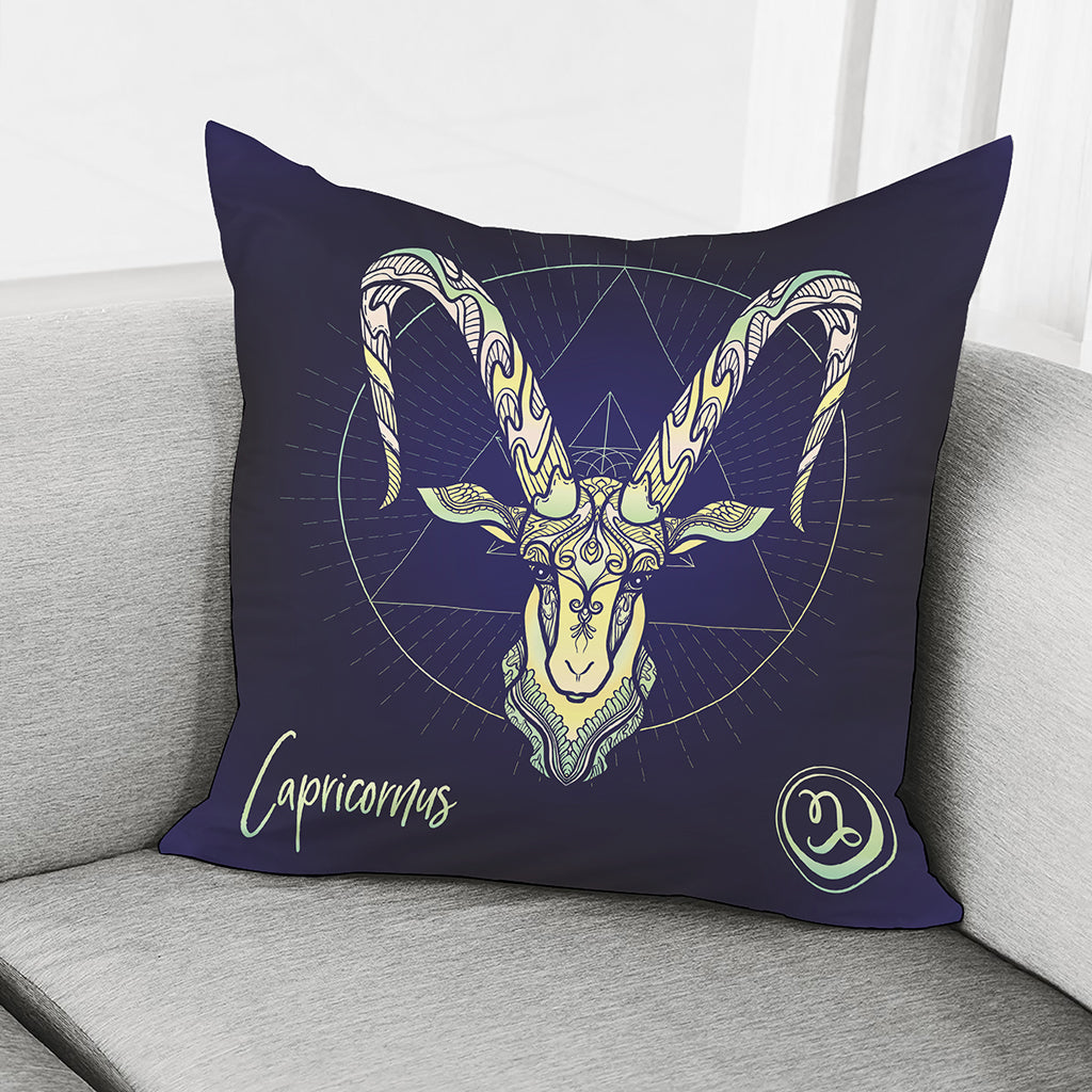 Astrological Capricorn Sign Print Pillow Cover
