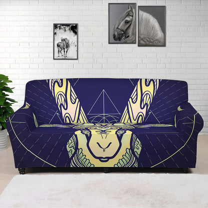 Astrological Capricorn Sign Print Sofa Cover
