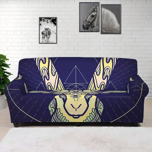 Astrological Capricorn Sign Print Sofa Cover
