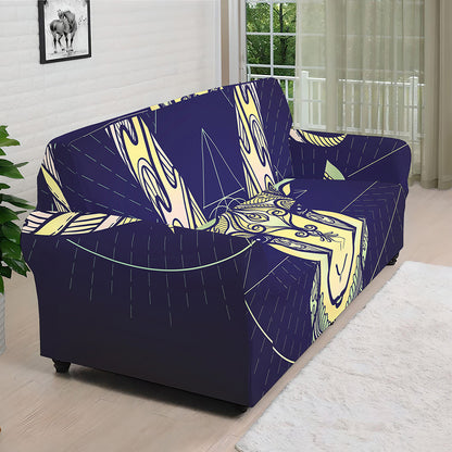 Astrological Capricorn Sign Print Sofa Cover