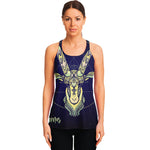 Astrological Capricorn Sign Print Women's Racerback Tank Top