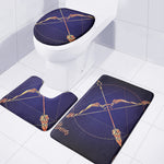Astrological Sagittarius Sign Print 3 Piece Bath Mat Set