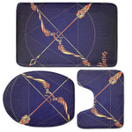 Astrological Sagittarius Sign Print 3 Piece Bath Mat Set