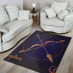 Astrological Sagittarius Sign Print Area Rug