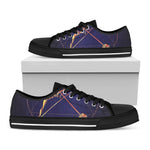 Astrological Sagittarius Sign Print Black Low Top Shoes 