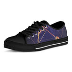 Astrological Sagittarius Sign Print Black Low Top Shoes 