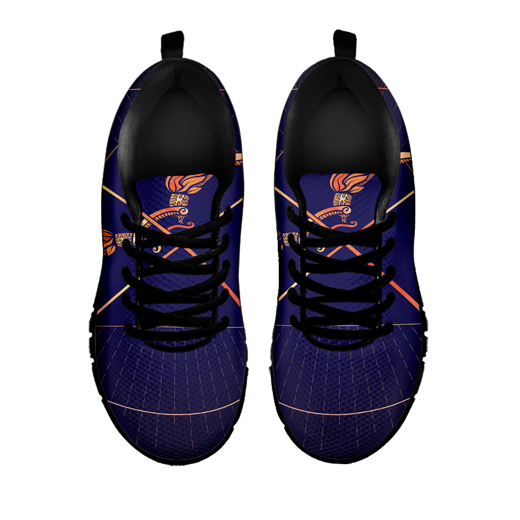 Astrological Sagittarius Sign Print Black Sneakers