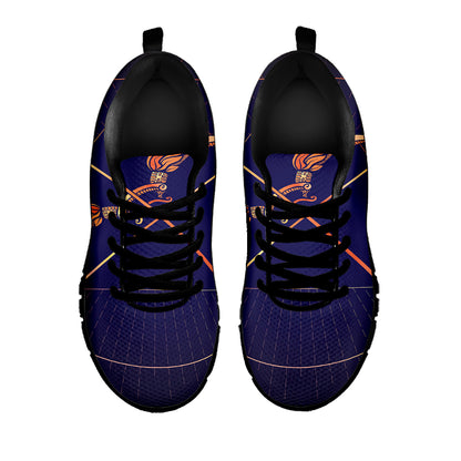 Astrological Sagittarius Sign Print Black Sneakers