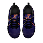 Astrological Sagittarius Sign Print Black Sneakers