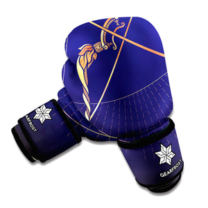 Astrological Sagittarius Sign Print Boxing Gloves