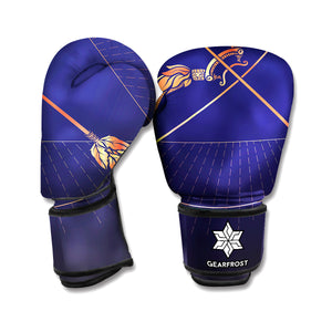 Astrological Sagittarius Sign Print Boxing Gloves