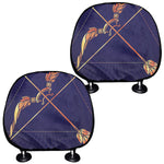 Astrological Sagittarius Sign Print Car Headrest Covers