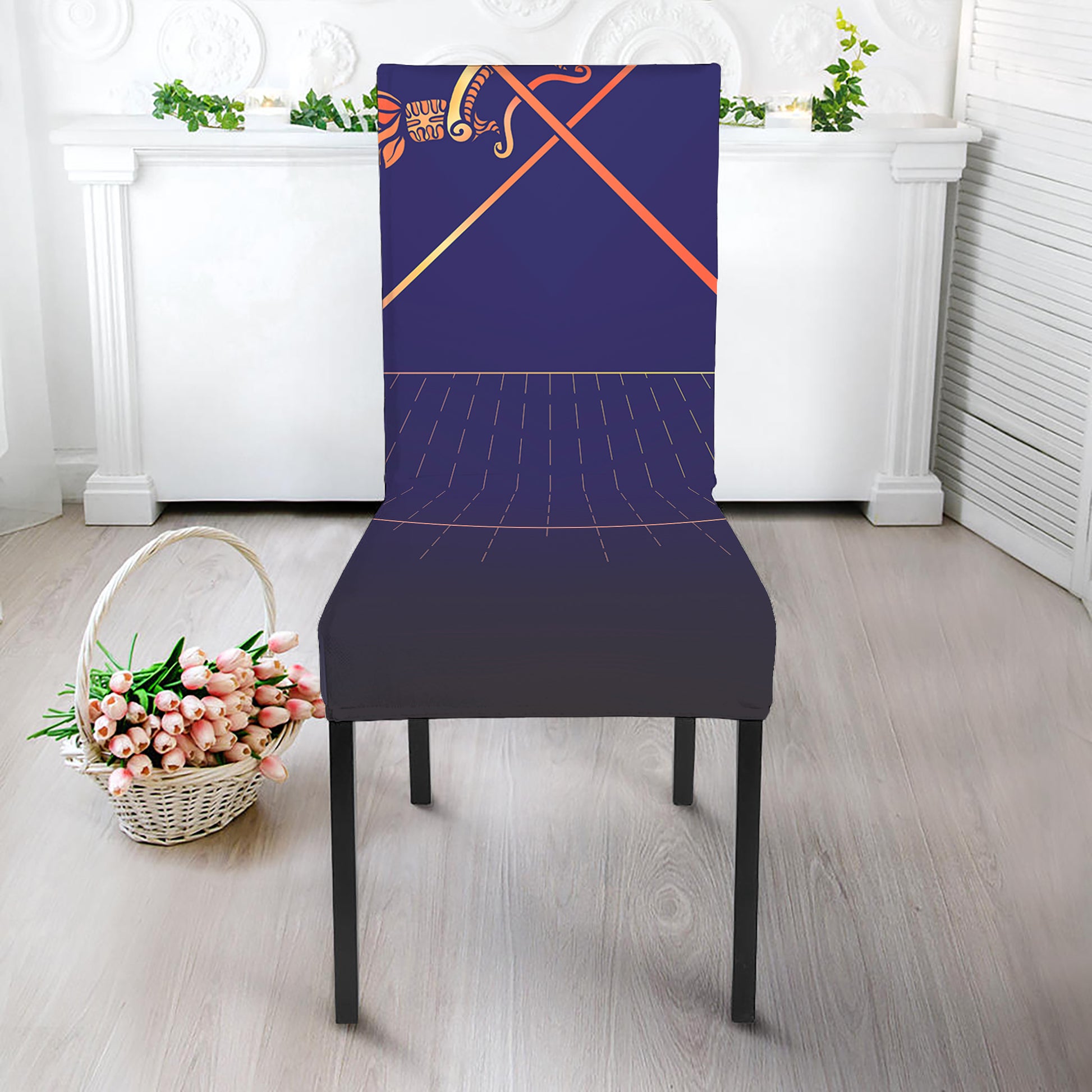 Astrological Sagittarius Sign Print Dining Chair Slipcover