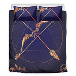 Astrological Sagittarius Sign Print Duvet Cover Bedding Set