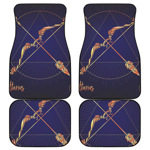 Astrological Sagittarius Sign Print Front and Back Car Floor Mats