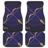 Astrological Sagittarius Sign Print Front and Back Car Floor Mats