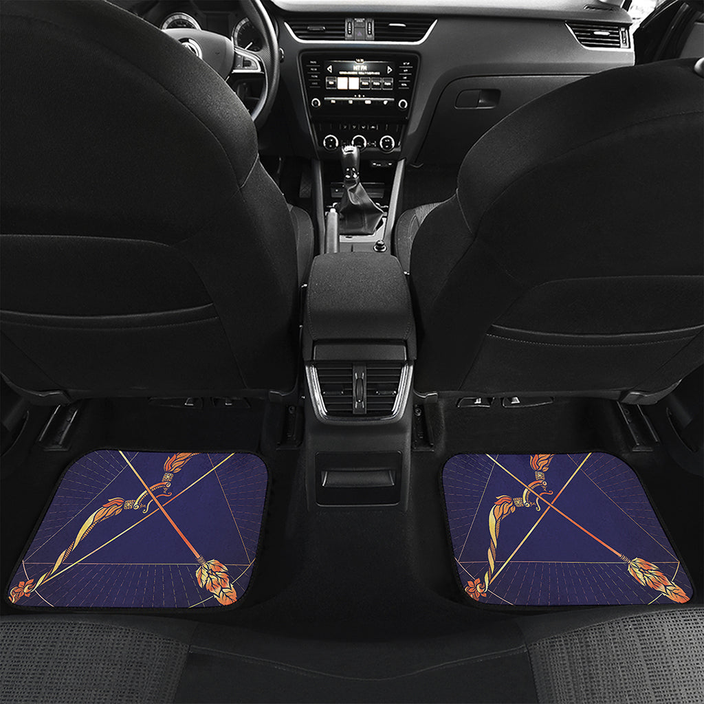 Astrological Sagittarius Sign Print Front and Back Car Floor Mats