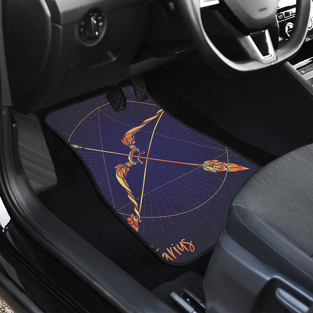 Astrological Sagittarius Sign Print Front and Back Car Floor Mats