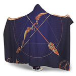 Astrological Sagittarius Sign Print Hooded Blanket